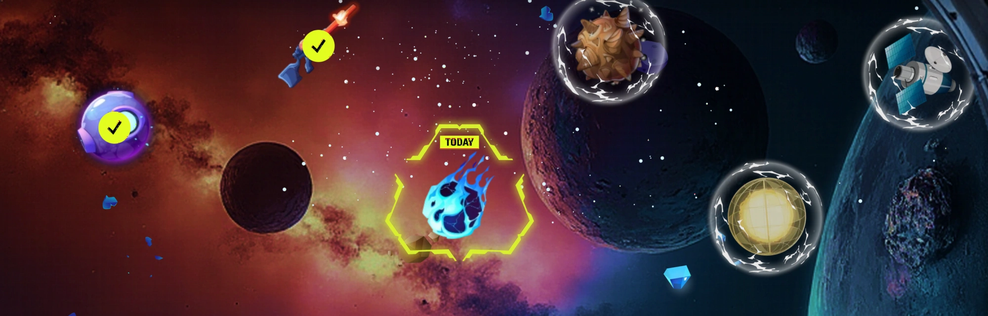 Mappa dei livelli fedeltà Galaxy Map di SlotsVader