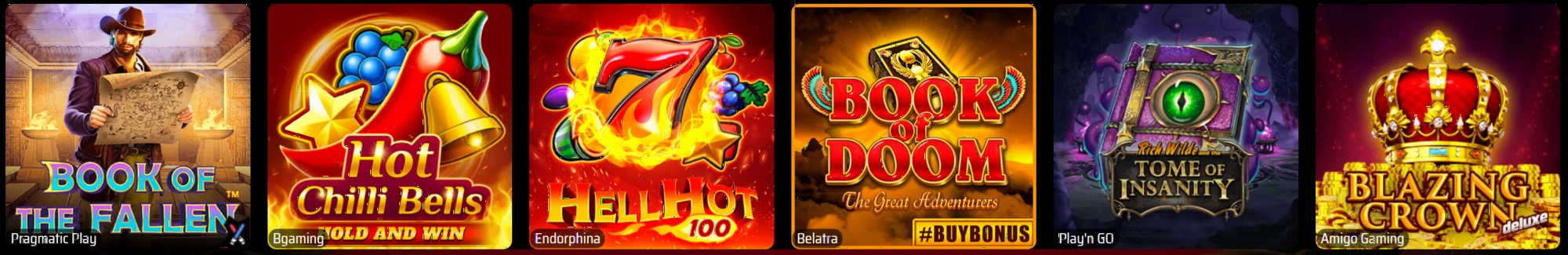 Varietà di giochi da tavolo disponibili su SlotsVader